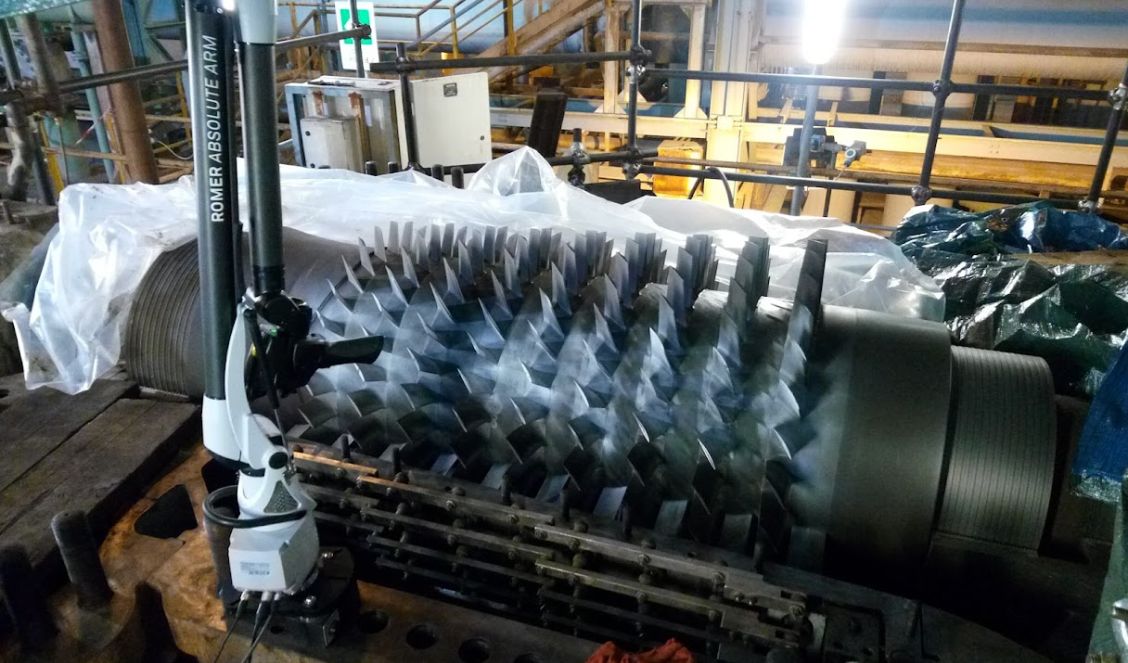 gas turbine onsite reverse engineering