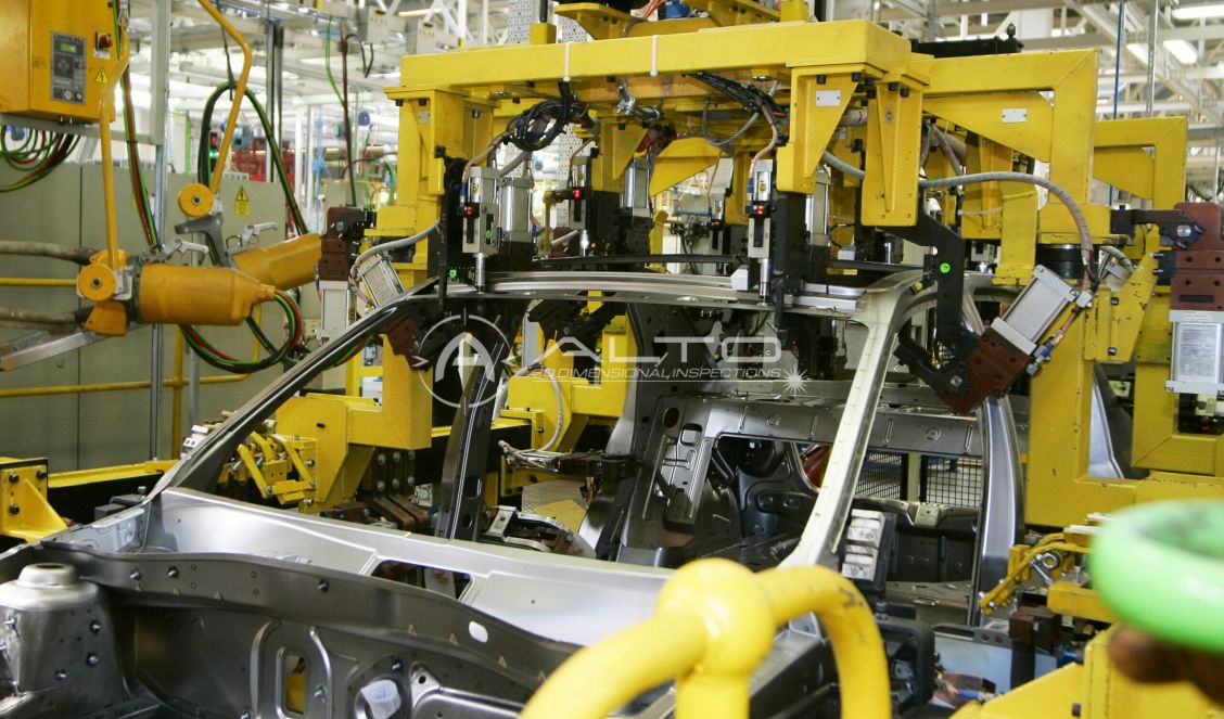 Real-time quality control and alignment of an automotive robotic welding station.